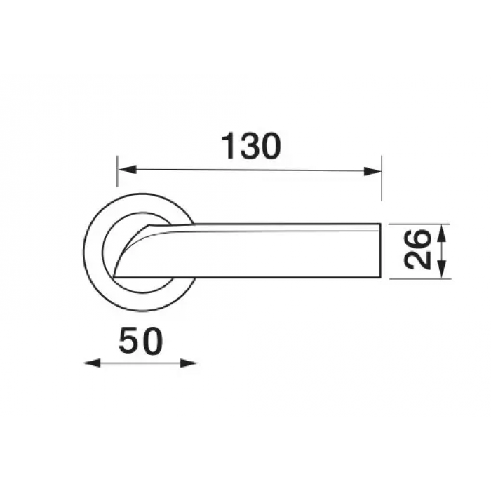 MATRIX-2 R2 OTL/NERO, ручка дверная, цвет -  золото/черный