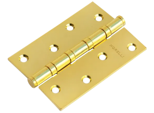 Петля стальная универсальная, MS 100X70X2.5-4BB MSG, 1шт., цвет -  мат. сатинированное золото