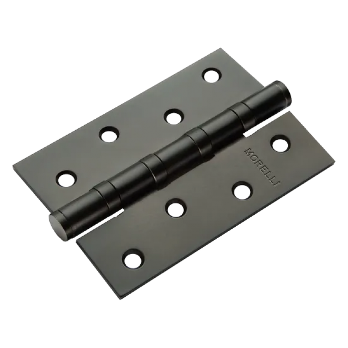 MS 100X70X2.5-4BB BL, петля стальная универсальная 1шт., цвет черный