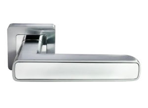 FLEX, ручка дверная на квадратной накладке MH-44 SC/CP-S55, цвет - матовый хром/хром