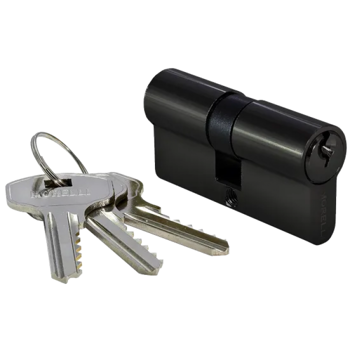 60C BL, ключевой цилиндр (60мм), цвет - черный