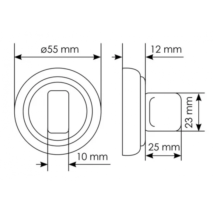 MH-CYL GP, завертка с цилиндром, цвет - золото