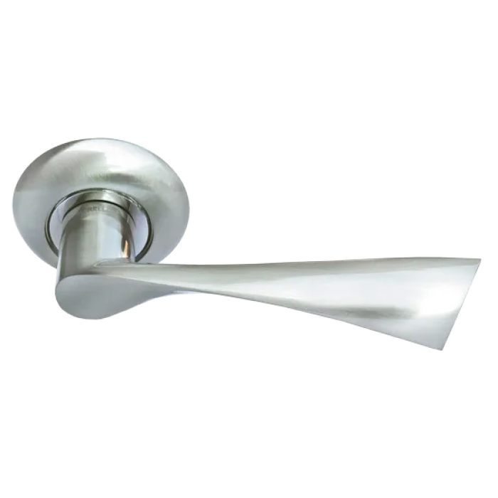 КАПЕЛЛА, ручка дверная MH-01 SN, цвет - белый никель