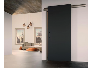 Комплект ESTHETIC для одностворчатой двери от 500 до 1000мм, без доводчиков, цвет - черный