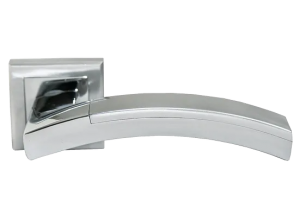 LLOYD`S, ручка дверная MH-17 SC/CP-S, на квадратной накладке, цвет - мат.хром/хром