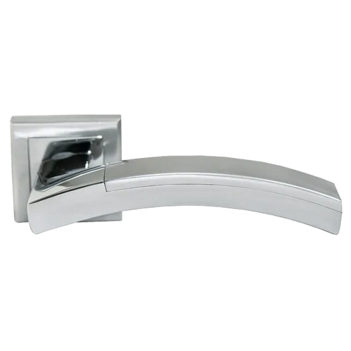 LLOYD`S, ручка дверная MH-17 SC/CP-S, на квадратной накладке, цвет - мат.хром/хром