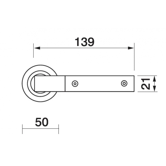 TREE R2 OTL/FAGGIO, ручка дверная, цвет -  золото/бук