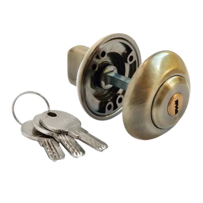 MH-CYL AB, завертка с цилиндром, цвет - античная бронза