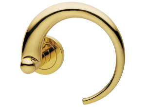 LANGOUST R2 COT, ручка дверная, цвет - глянцевый хром/золото