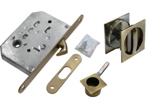 MHS-2 WC AB, комплект для раздвижных дверей, цвет - античная бронза