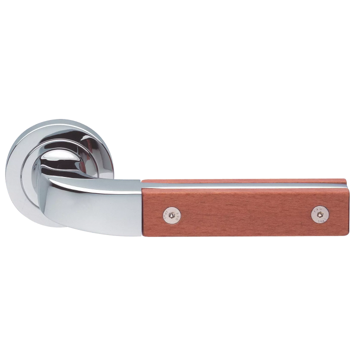 TREE R2 CRO/PERO, ручка дверная, цвет -  хром/груша