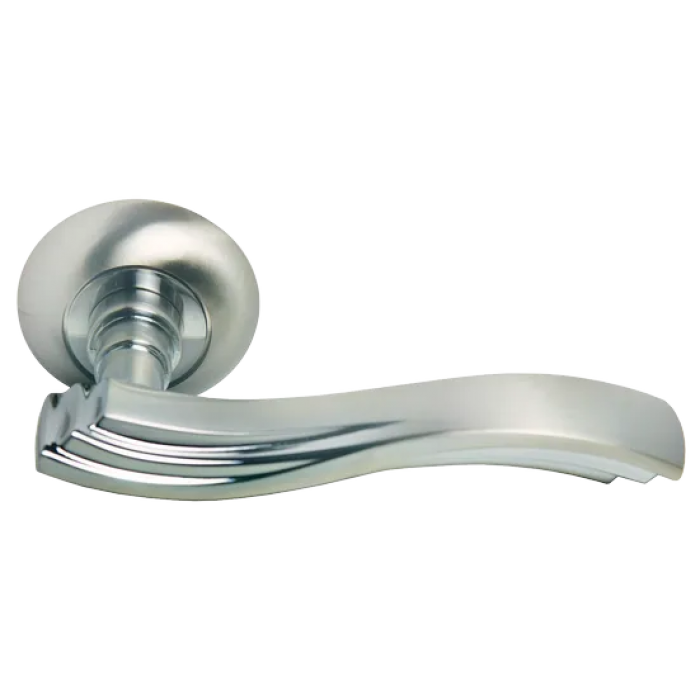 МИРАЖ, ручка дверная MH-14 SN/CP, цвет - бел.никель/хром