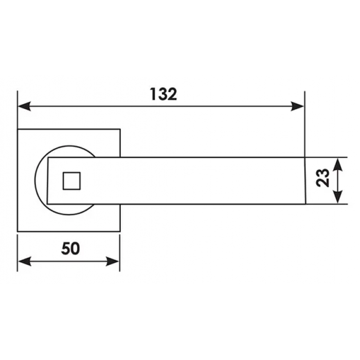 MOUNTAIN OF LIGHT S1 NIN, ручка дверная, цвет -  черный никель