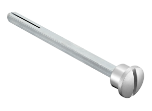 LUX-SPINDLE-WC 110 BIA, четырехгранник 110мм с кнопкой, цвет - белый