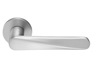 CAYAN  ручка дверная  на круглой розетке 6 мм, MH-58-R6 MSC, цвет - мат. сатинированный хром