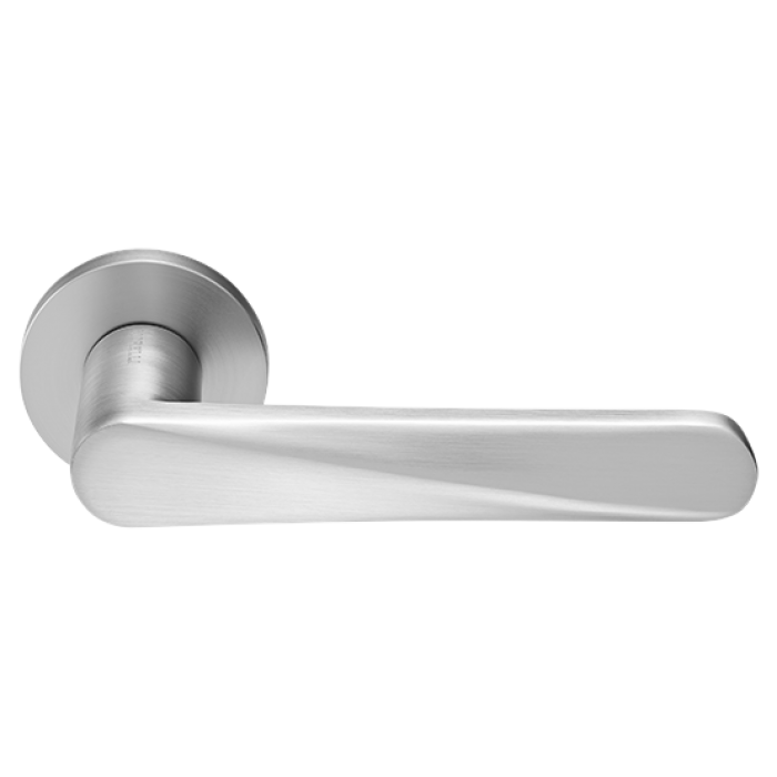 CAYAN  ручка дверная  на круглой розетке 6 мм, MH-58-R6 MSC, цвет - мат. сатинированный хром