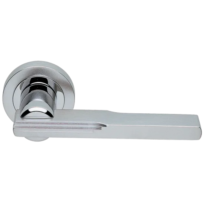 VERONICA R2 CSA/CRO, ручка дверная, цвет - матовый хром/хром