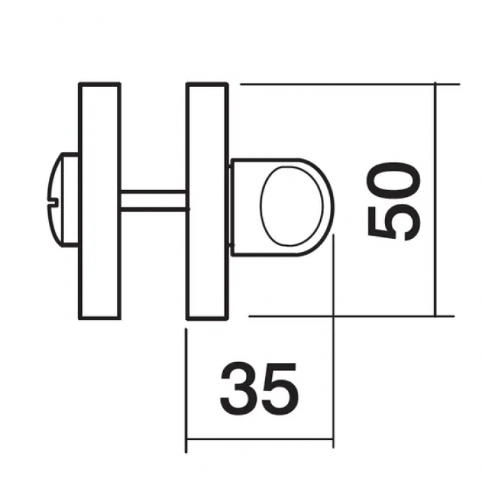 LUX-WC-R2 COT, завертка сантехническая, цвет - глянцевый хром/золото