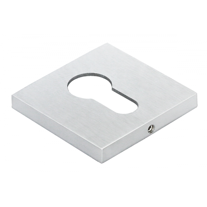 накладка на евроцилиндр, на квадратной розетке 6 мм, MH-KH-S6 SSC, цвет - супер матовый хром