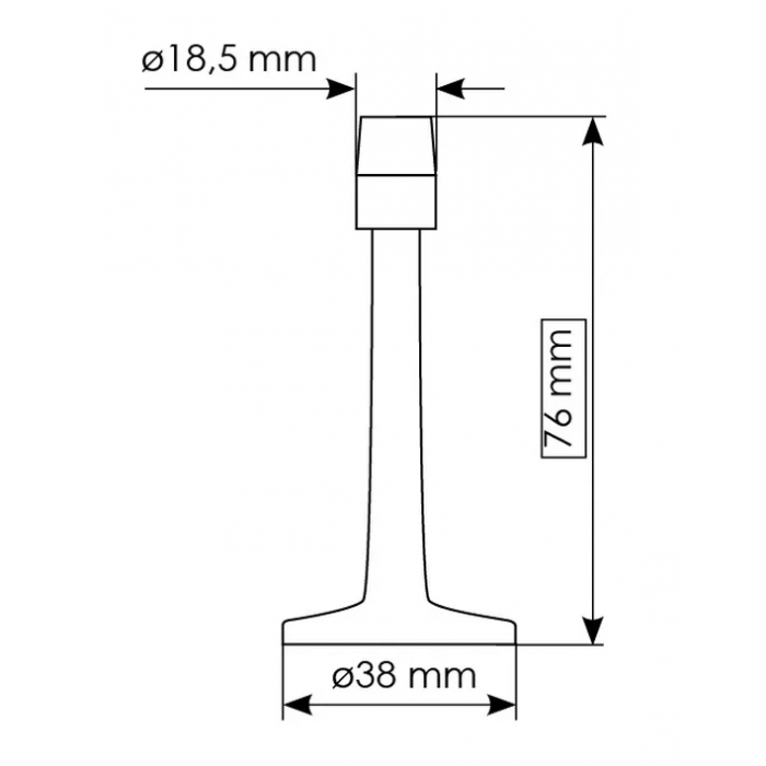DS2 COF дверной ограничитель, цвет -  кофе
