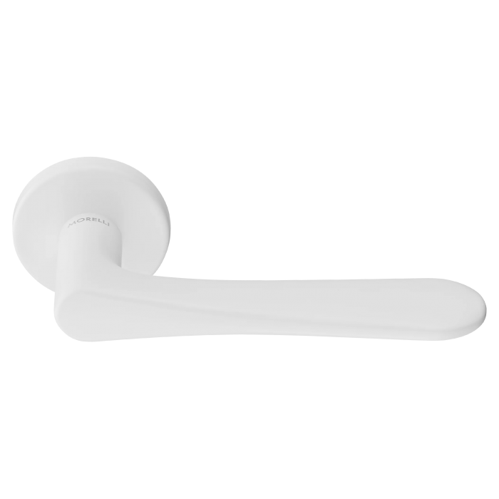 AULA R5 BIA, ручка дверная на розетке 7мм, цвет -  белый