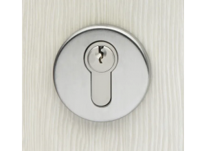 LUX-KH-ANTI BIA, накладка на евроцилиндр, цвет - белый