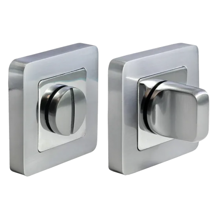 MH-WC-S55 SC/CP, завертка дверная, цвет - матовый хром/хром