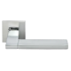 YSTAD, ручка дверная на квадратной накладке MH-47-S6 SC/CP, цвет - мат.хром/хром