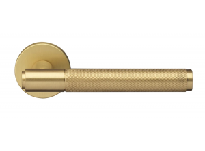 BRIDGE R6 OSA, ручка дверная с усиленной розеткой, цвет -  матовое золото