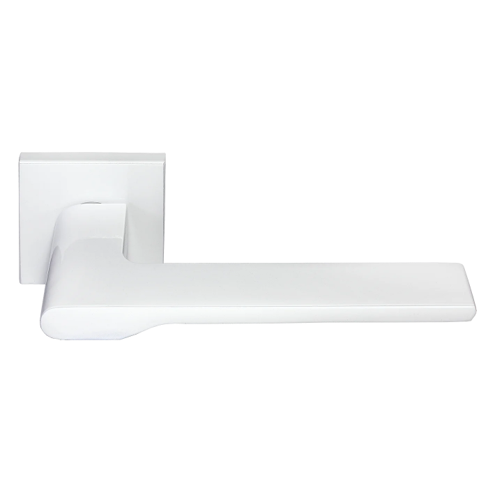 MERCURY, ручка дверная на квадратной накладке MH-53-S6 W, цвет - белый