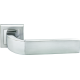 W, ручка дверная MH-27 SC/CP-S, на квадратной накладке, цвет - мат.хром/хром