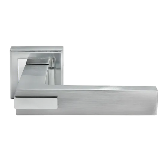 JURA, ручка дверная на квадратной накладке MH-43 SC/CP-S, цвет - мат.хром/хром