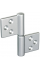CH-R 85X82 SC, петля карточная универсальная, цвет - хром матовый CH-R 85X82 SC, петля карточная универсальная, цвет - хром матовый