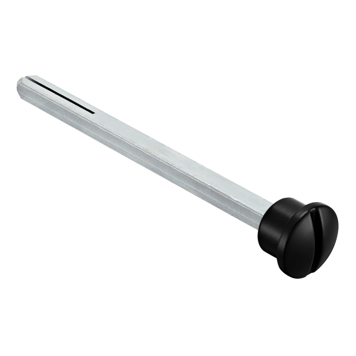 LUX-SPINDLE-WC 110 NERO, четырехгранник 110мм с кнопкой, цвет - черный