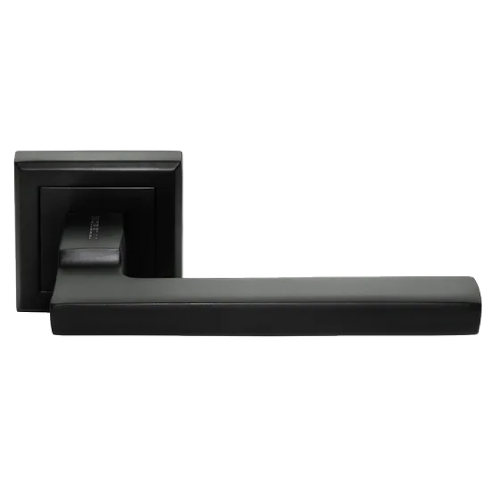 PANTS, ручка дверная на квадратной накладке MH-35 BL-S, цвет - черный