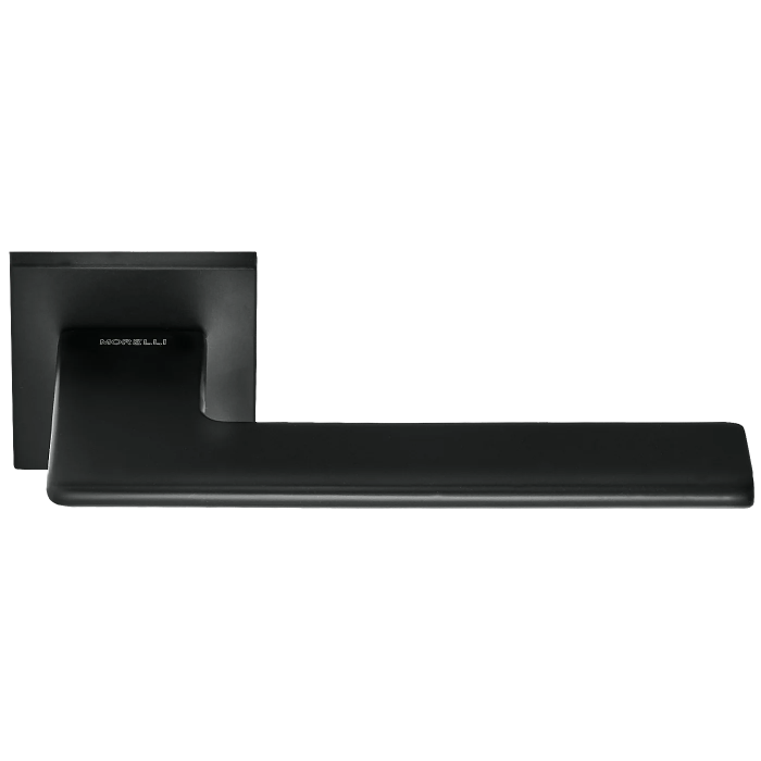 PLATEAU, ручка дверная на квадратной накладке MH-51-S6 BL, цвет - черный