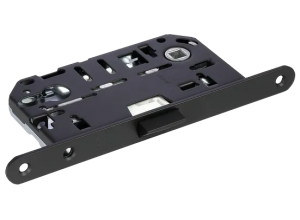 IP L B, защелка бесшумная под цилиндр, цвет - черный