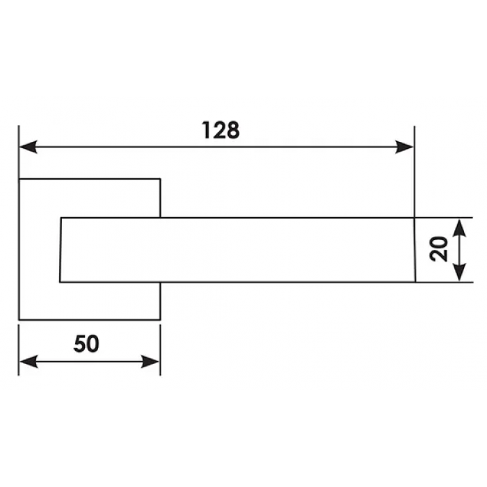 FIORD S5 NIS, ручка дверная, цвет -  матовый никель