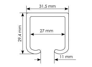 TRACK 2M, направляющая 2м