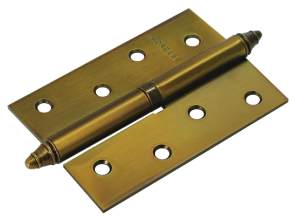 MS 100X70X2.5 L AB, Петля стальная левая,цвет-бронза