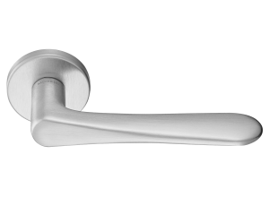 AULA R5 CSA, ручка дверная на розетке 7мм, цвет -  матовый хром