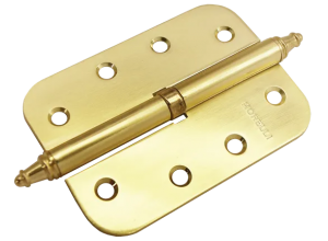 MS-C 100X70X2.5 AB R, петля стальная скругленная правая, цвет - бронза