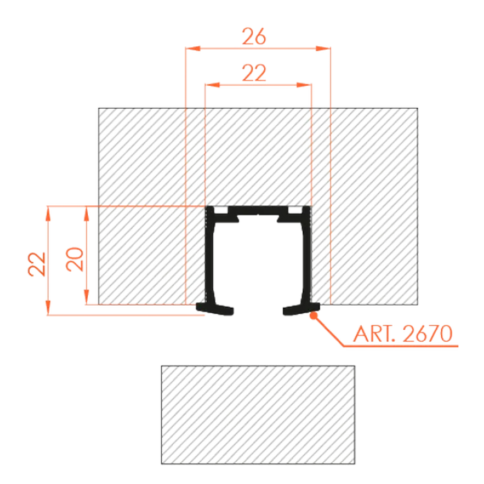 Направляющий профиль TRACK 2670/100