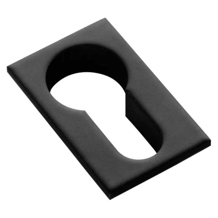 LUX-KH-SM NERO, накладка на евроцилиндр, цвет - черный