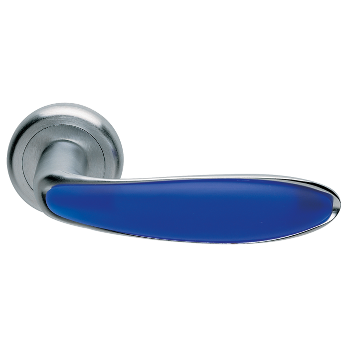 MURANO R4 CSA/BLU, ручка дверная, цвет -  матовый хром/ультрамарин