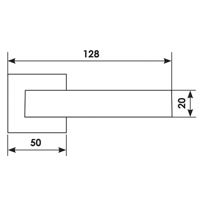 FIORD S5 OSA, ручка дверная, цвет -  матовое золото