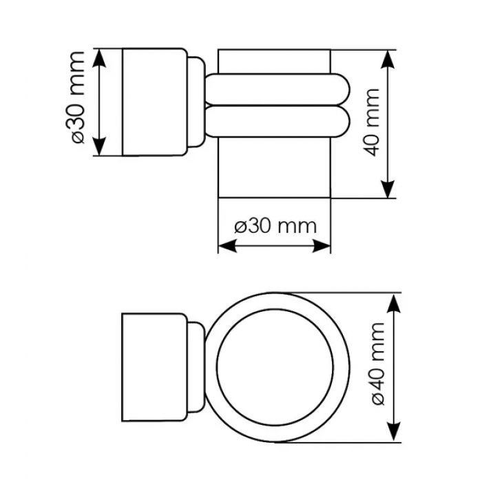 MDS-4 PC дверной ограничитель магнитный, цвет - хром