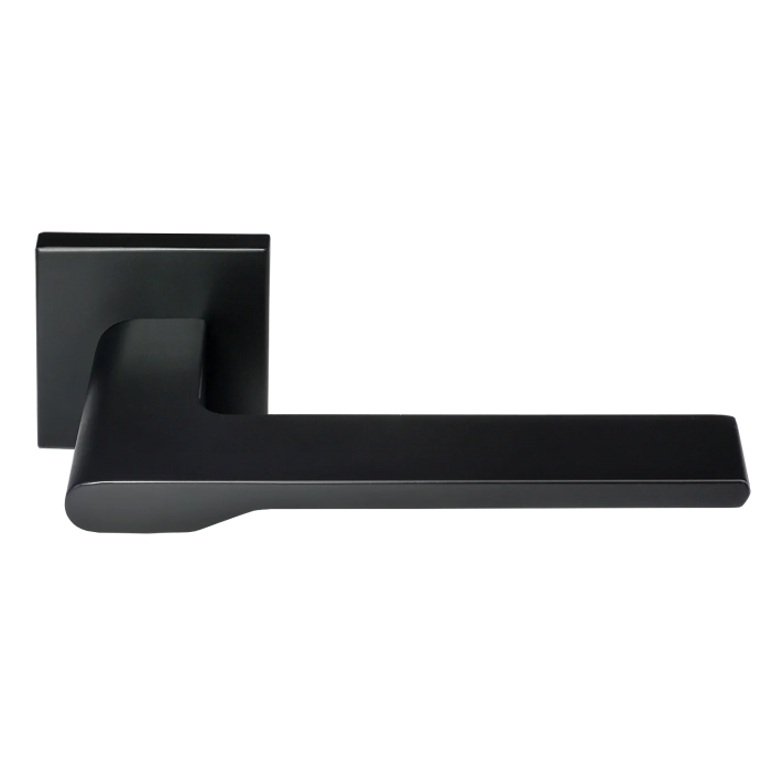 MERCURY, ручка дверная на квадратной накладке MH-53-S6 BL, цвет - черный