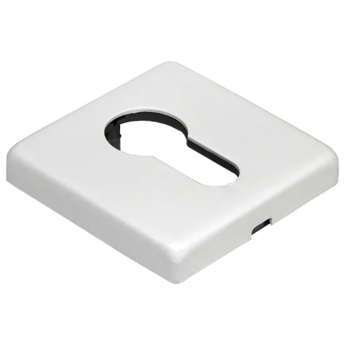 LUX-KH-SQ BIA, накладка на евроцилиндр, цвет - белый