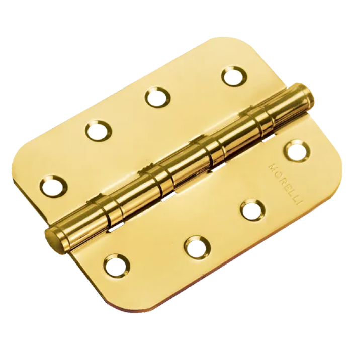 MS-C 100X70X2.5-4BB SG, петля стальная скругленная универсальная, цвет - мат.золото